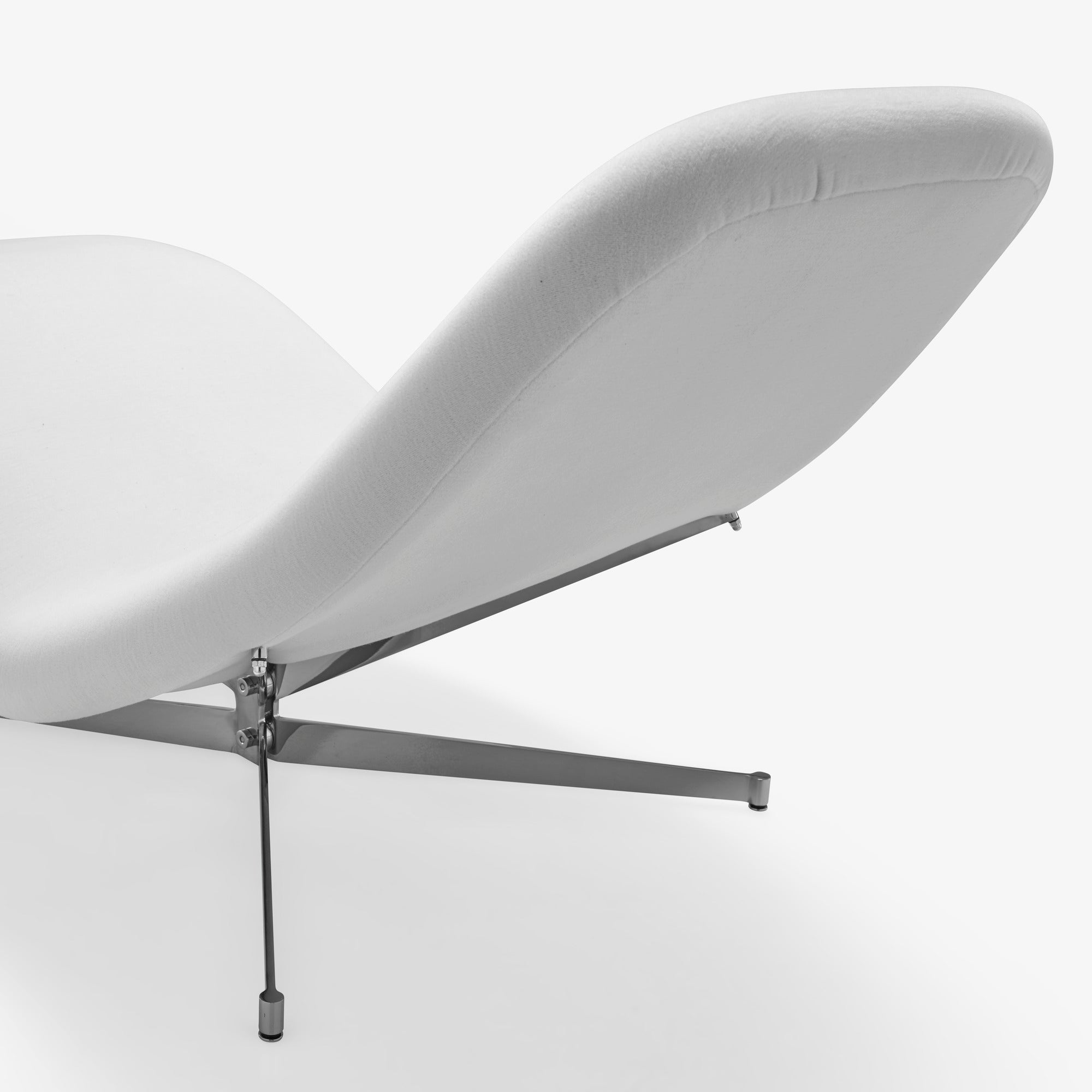 VALLÉE BLANCHE - Chaise longue en tissu Gentle col. Misty